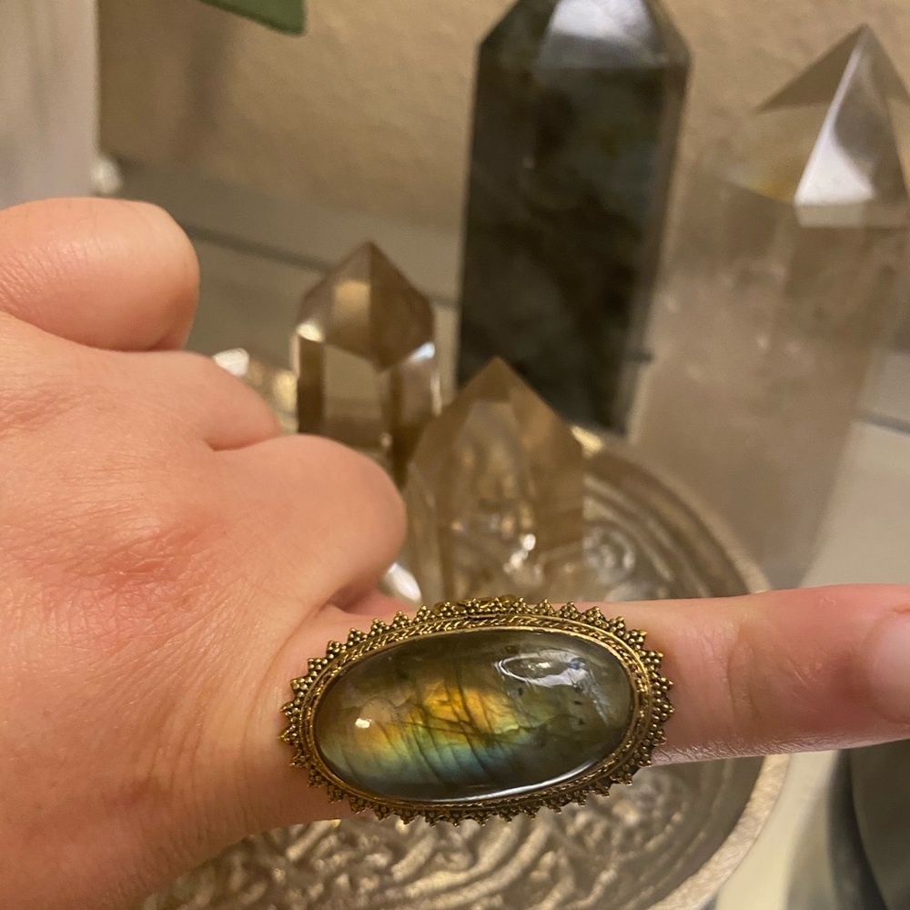 labradorite ring - Picture 2 of 5